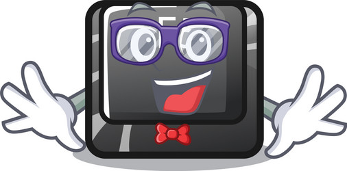 geek f5 installed on mascot computer vector image