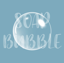 soap bubble background with text vector