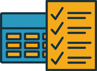 tasks to do icon simple element from productivity vector image