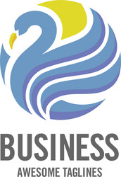 Elegant Swan Logo vector