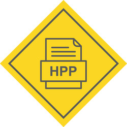 hpp file document icon vector image