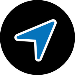 navigation icon isolated on background vector image