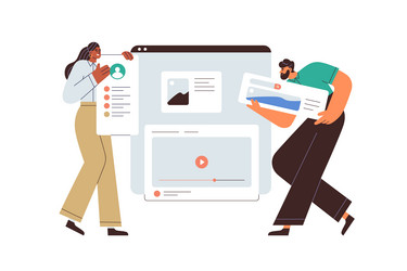 Web Interface Creation vector