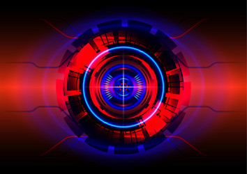 Abstract Hi-Tech Light Circuit Background vector
