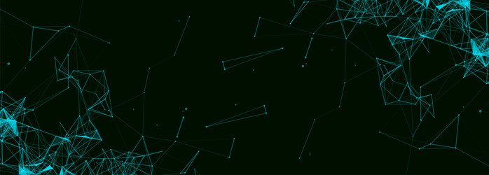 abstract polygonal background with connecting vector image