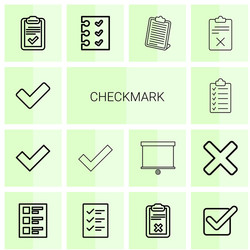 Checkmark icons vector