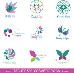 design elements isolated on white background vector image