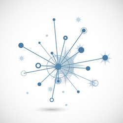 network connectivity design communication cyan vector image