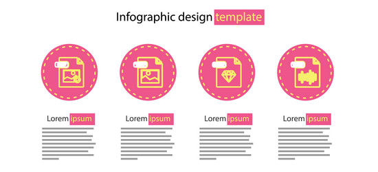 Set line ruby file document wav tiff and gif vector