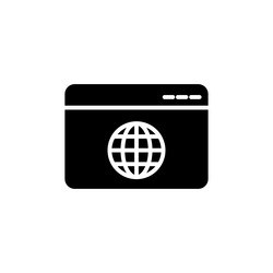 website ui design icon isolated on white vector image