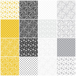Geometric Square Patterns vector image