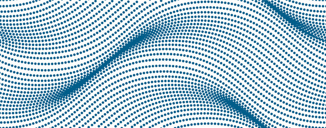 Wavy lines make with dots seamless pattern dotted vector