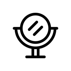 mirror icon thin linear style design isolated vector image