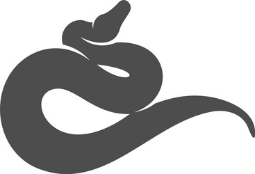Python snake logo animal graphic design Royalty Free Vector