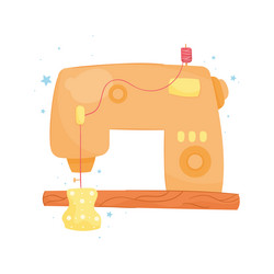 sewing machine device vector