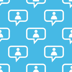 user message pattern vector image