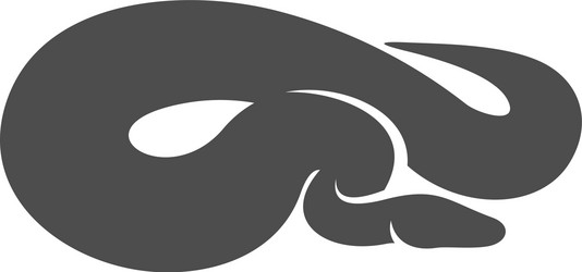 Python snake logo animal graphic design Royalty Free Vector