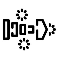 script sending data with loading bars icon vector image