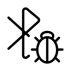 bluetooth error found while sending data vector image