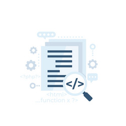 code review software development vector image