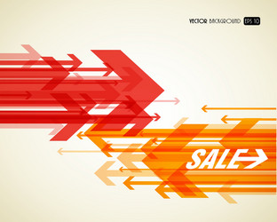 Colorful Arrow Abstract Background Vector Image