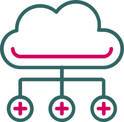 cloud computing icon design vector image