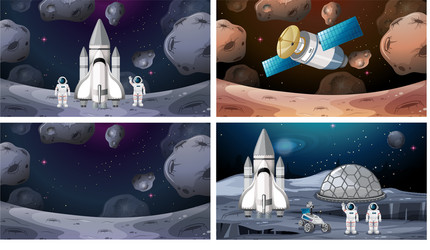 Isolated mars on white background Royalty Free Vector Image