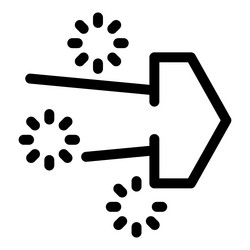 data transfer in progress with rotating loading vector image