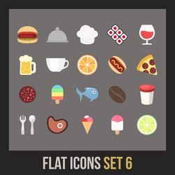 Flat icons set 6 Royalty Free Vector Image - VectorStock