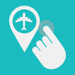 global positioning system design vector image