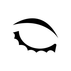 Eyelash graphic design template isolated Vector Image