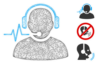 Operator signal polygonal web mesh vector