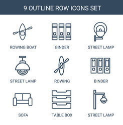 Row icons pattern seamless white background Vector Image
