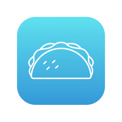 taco line icon vector