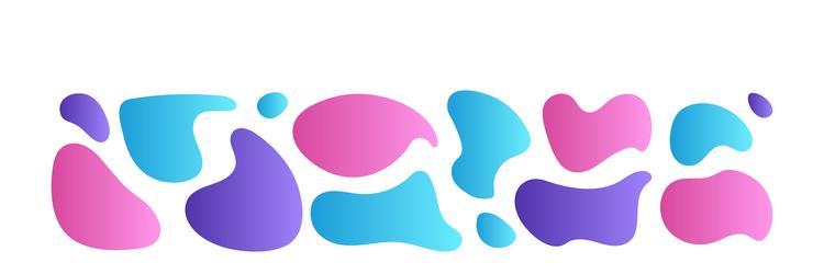 abstract blob with wavy and irregular shape vector image