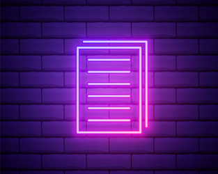 copy files neon icon simple thin line outline vector