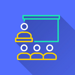data analysis - icon for graphic and web vector image