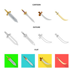 Design of game and armor sign collection vector