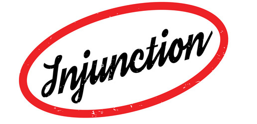 Injunction rubber stamp Royalty Free Vector Image