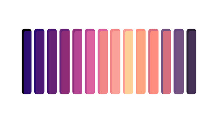 Loading or progress bar with gradient scale vector