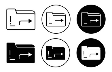 share folder line icon collection of outline thin vector image