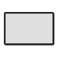 Tablet Computer with Blank Screen vector image