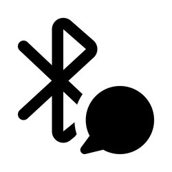 Bluetooth chat application for short messages vector