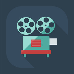 flat modern design with shadow icon projector vector image