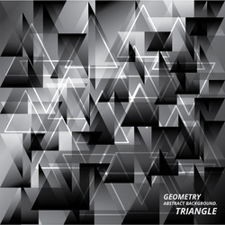 Geometric Abstract Triangle Pattern vector