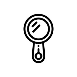 mirror icon thin linear style design isolated vector image