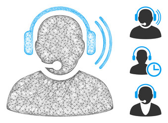 Operator signal polygonal web mesh vector