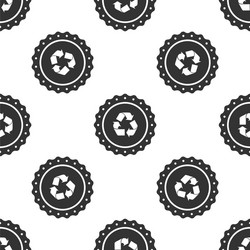 Recycle symbol pattern Royalty Free Vector Image