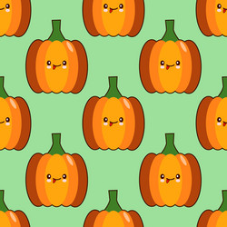 Seamless pattern background with kawaii style vector