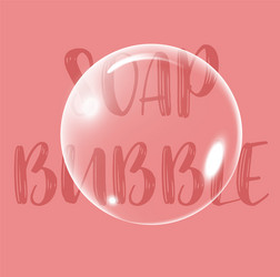 soap bubble background with text vector